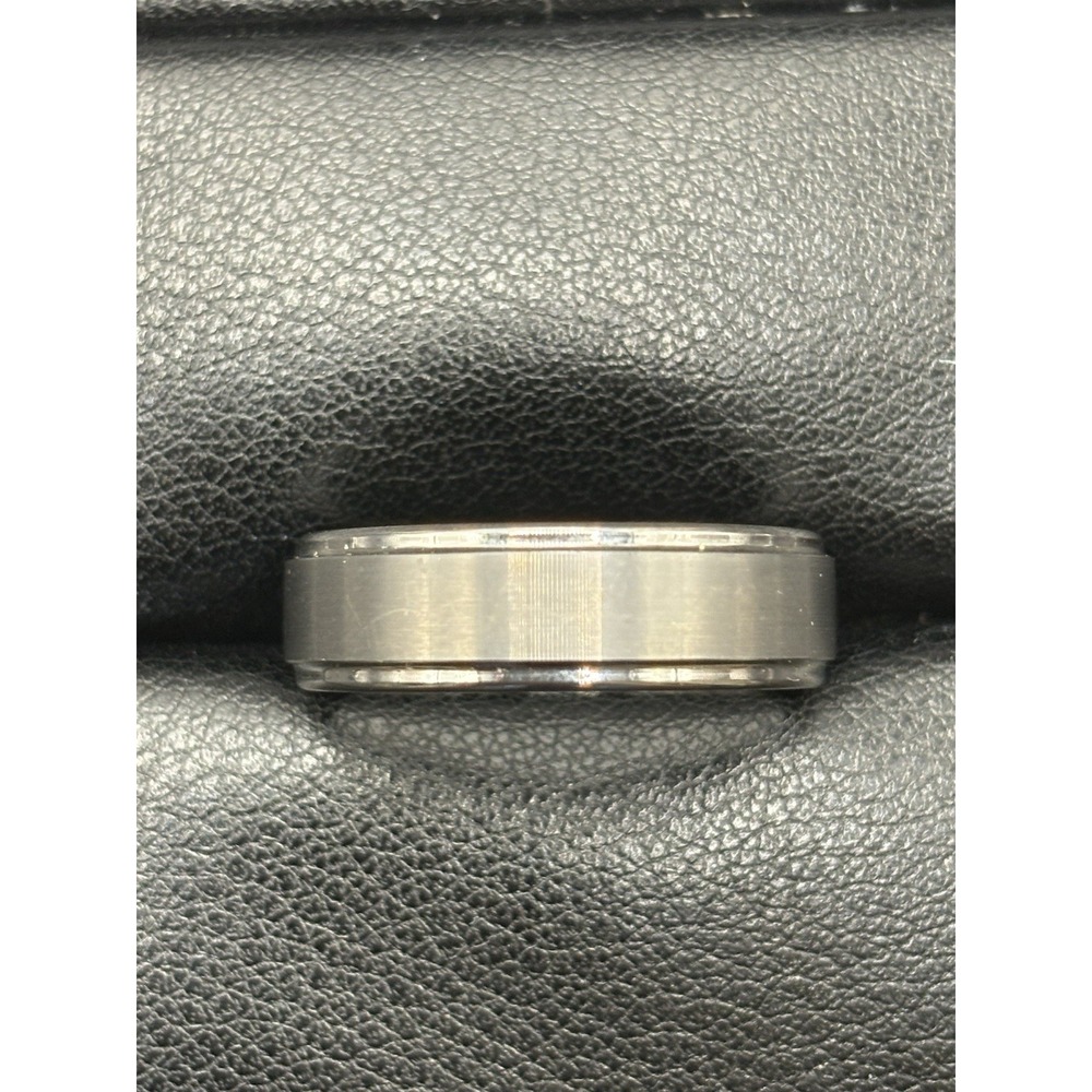 Brushed Tungsten 7MM Band Ring Size 10 H5